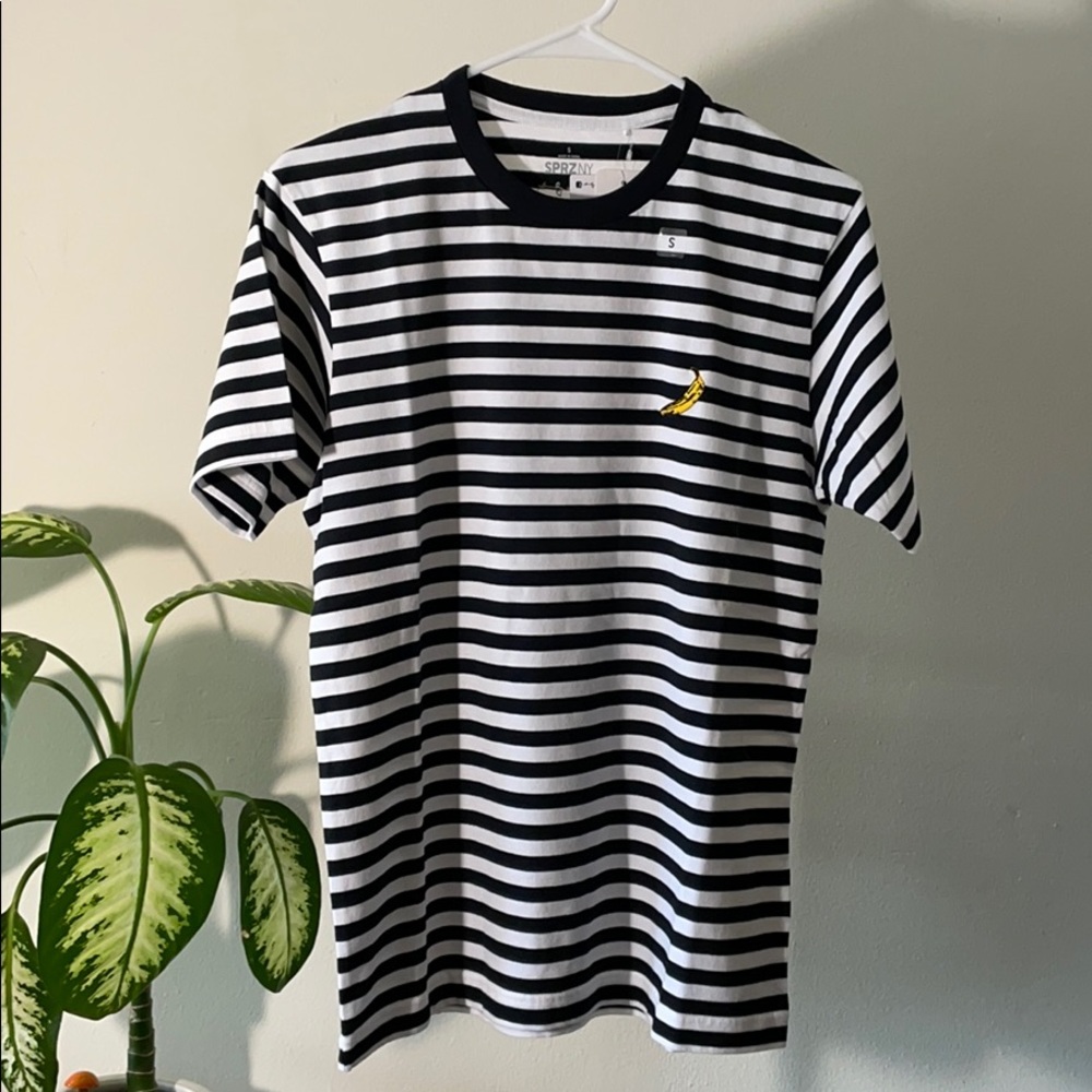Andy Warhol for Uniqlo Striped T-Shirt w/ Banana